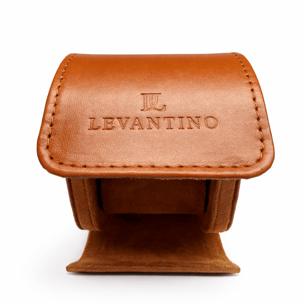 ESTUCHE LEVANTINO PORTA RELOJ DE CUERO SINTETICO - LEVANTINO