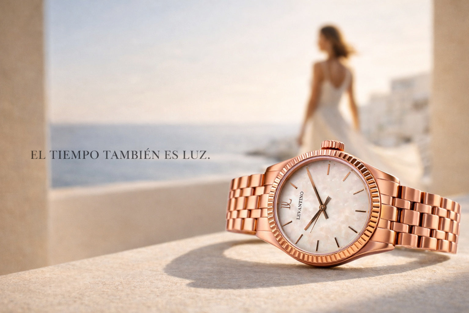 Serie_relojes_Levantino_Aura_Maralba_Quarz_wach_316L nacar nacarado oro rosa mujer reloj quarzo